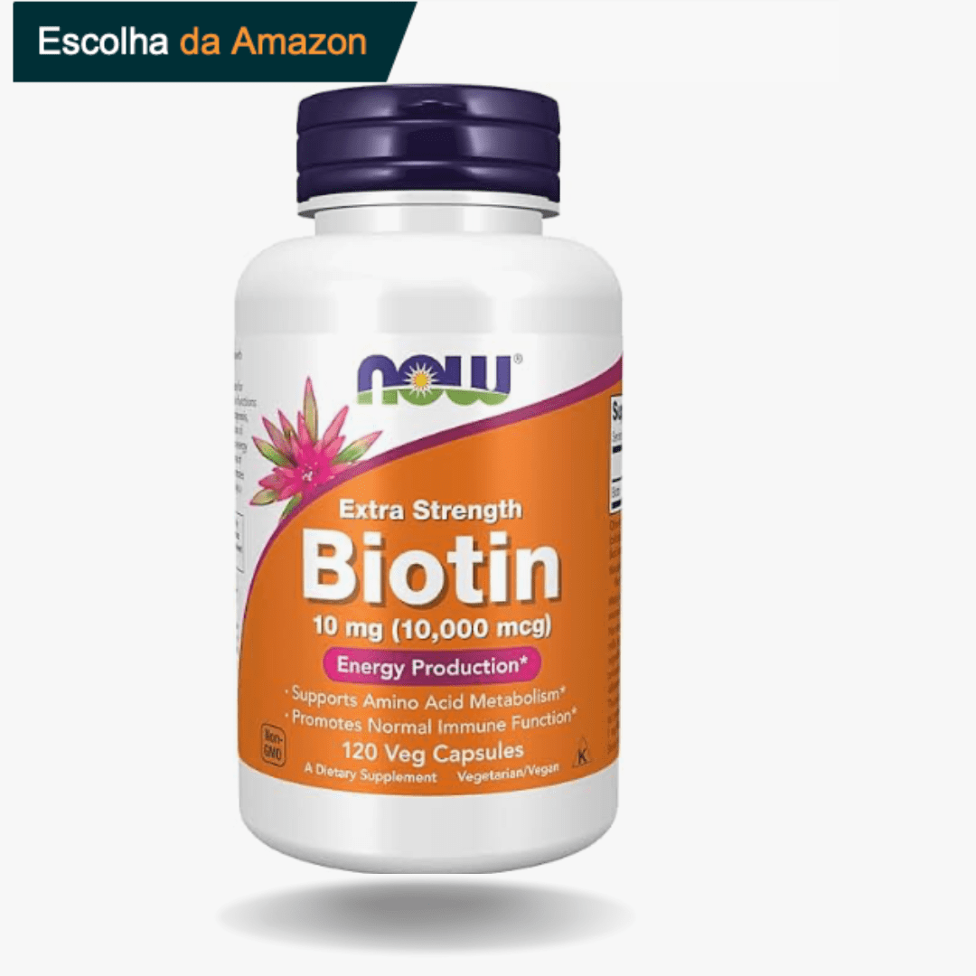 Biotina 10000mcg (120 Vcaps) Now Foods